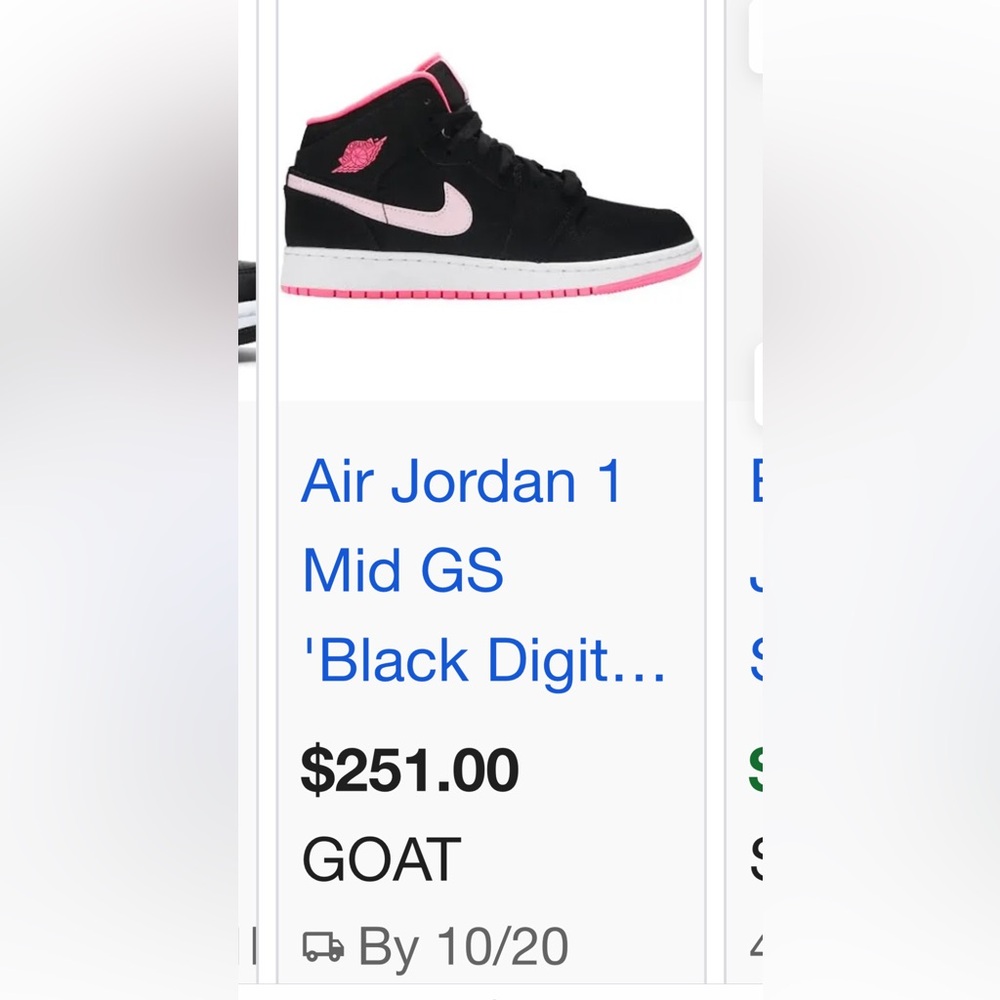 Jordan Sneakers Black and Pink
